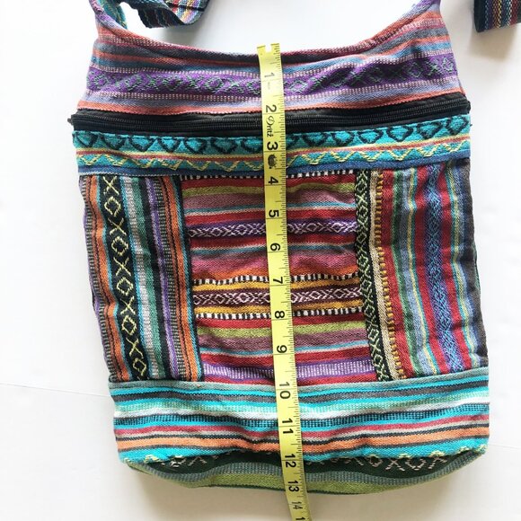 GANESH HIMAL Hobo Shoulder Crossbody Multicolored Purse Bag - Picture 5 of 6